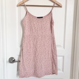 Brandy Melville Pink Floral Midi Dress